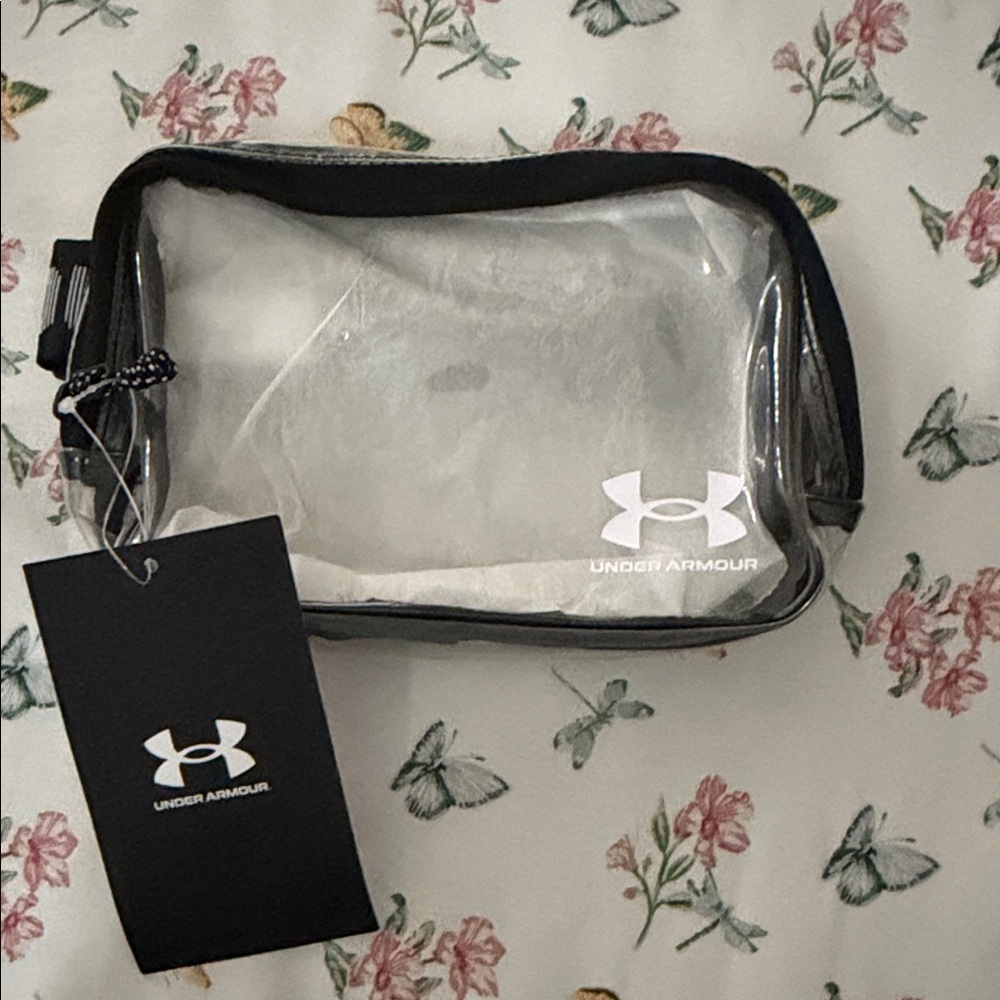 Under Armour Clear Cosmetic Pouch with Black Trim